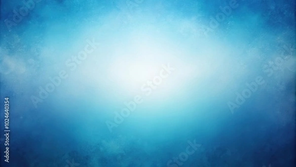 Obraz Soft dreamy blue gradient background with noise grain effect