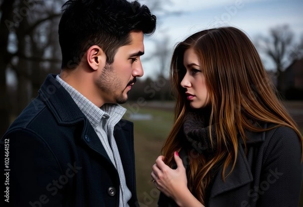Fototapeta Spiteful ex partner behavior Acts of vindictiveness or malice di