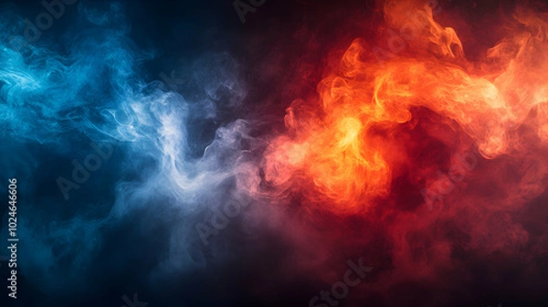 Fototapeta fire and flames