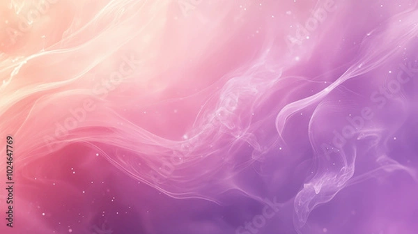 Obraz Swirling Pastel Waves with Cosmic Glow in Purple and Pink Tones
