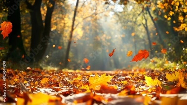 Obraz Autumn's vibrant tapestry.