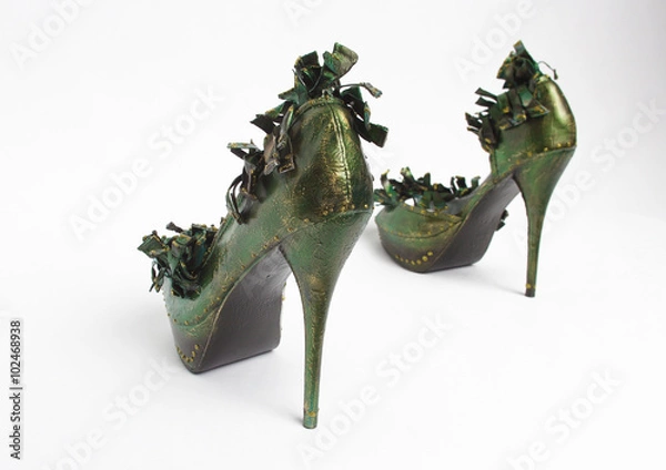 Obraz Green High Heel Shoe