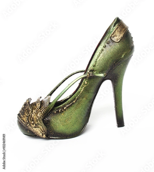 Obraz Green High Heel Shoes