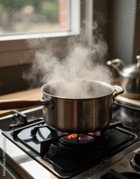 Obraz boiling water in the kitchen