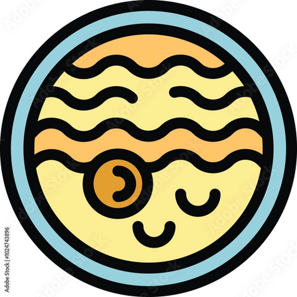 Obraz Jupiter planet icon, space exploration and astronomy science, universe galaxy research