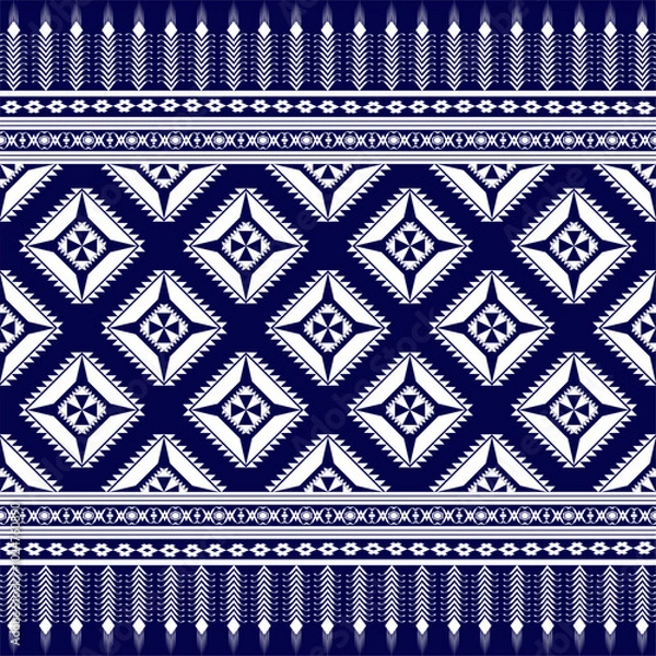 Fototapeta Vintage abstract geometric seamless pattern.