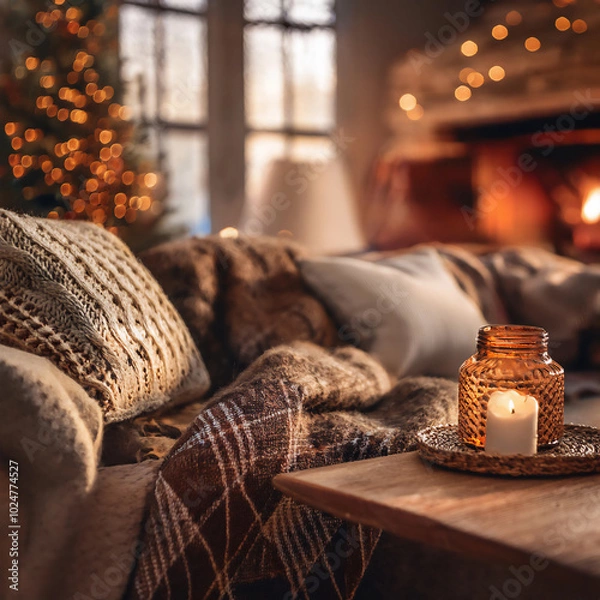 Obraz Cosy Christmas interior