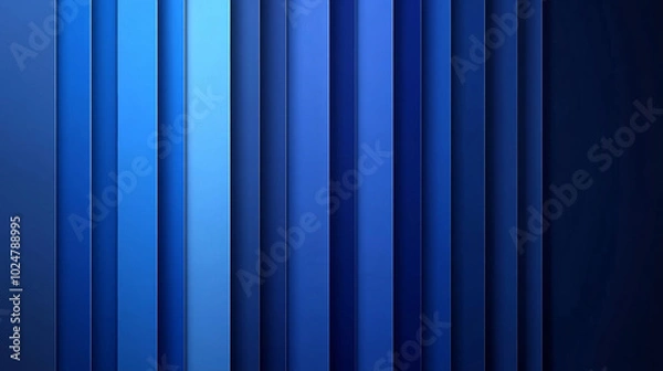 Fototapeta 3D vertical gradient blue stripes texture spectrum abstract layered web ppt background wallpaper