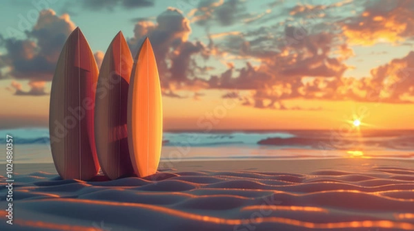 Obraz A surfer riding ocean waves, embracing freedom and adventure.