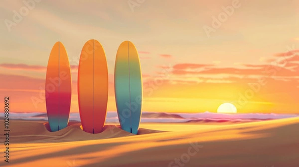 Obraz A surfer riding ocean waves, embracing freedom and adventure.