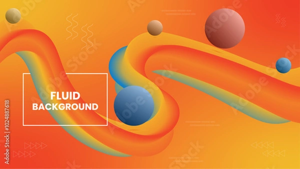 Fototapeta FLUID BACKGROUND DESIGN