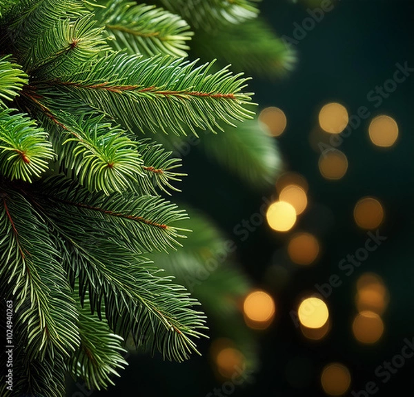 Fototapeta christmas tree branches