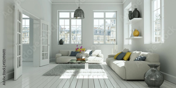 Fototapeta helles modernes Wohnzimmer