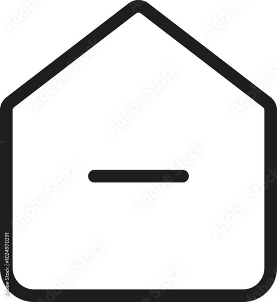 Fototapeta Home and Cloud Icon for web design, creative home and cloud icon