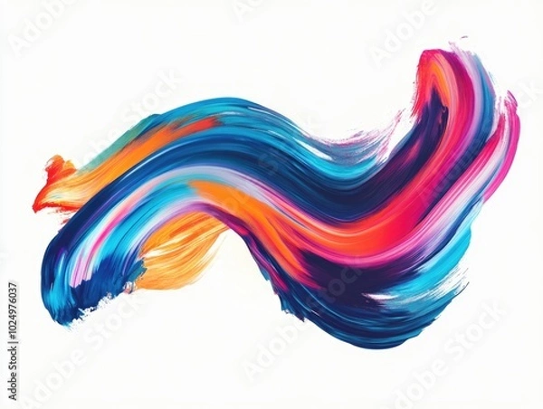 Fototapeta Colorful Paint Wave