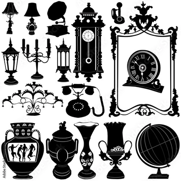 Obraz antique objects vector