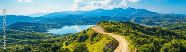Obraz Stunning Aerial View of Expansive Italian Landscape