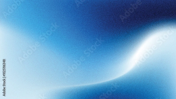 Obraz Blue Gradient Background, Abstract Blue Gradient Wave Grainy Wallpaper Vector