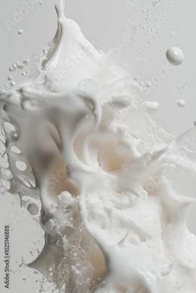 Fototapeta A close-up shot of liquid flowing into a glass, suitable for use in product photography or as a background image