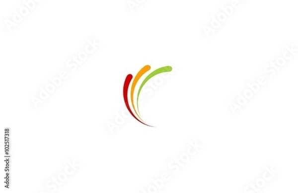 Obraz circle line colorful abstract logo