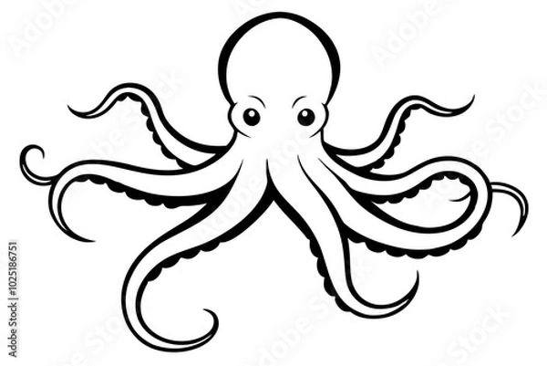 Fototapeta octopus vector