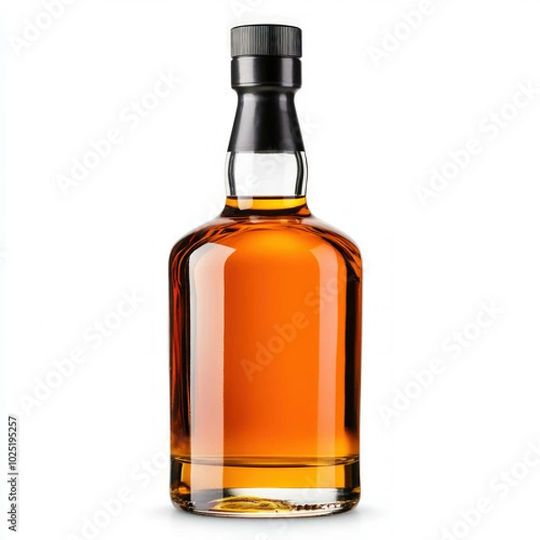 Fototapeta Whisky Bottle Isolated