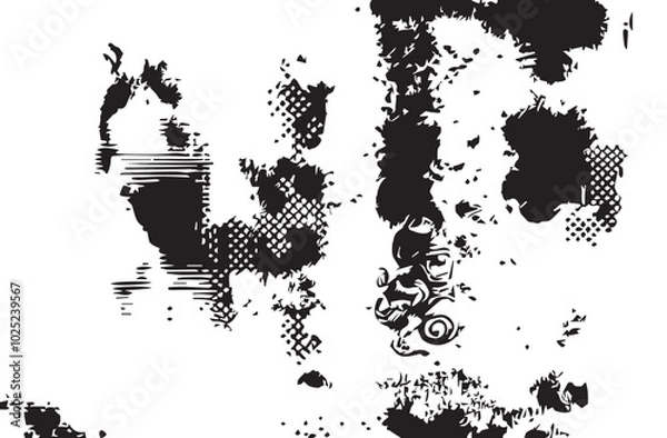 Fototapeta Abstract grunge Texture Background, Scratched, Vintage backdrop, Distress Overlay Texture For Design, Vector illustration