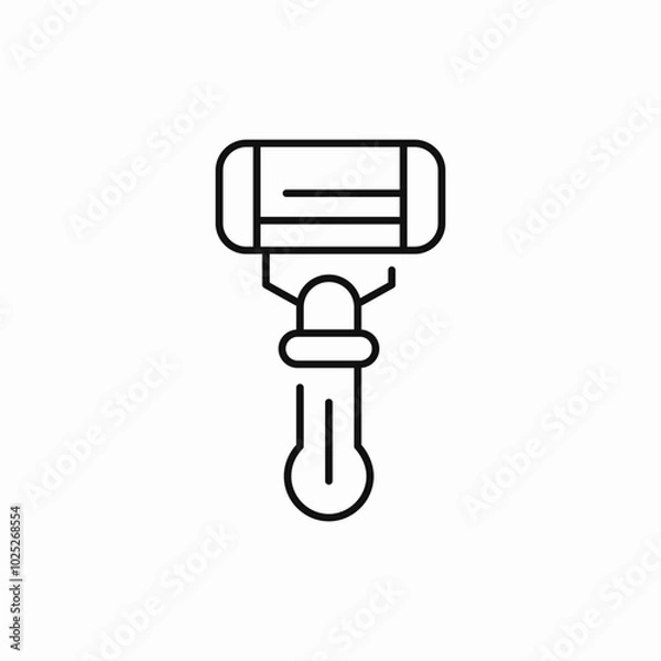 Obraz razor shave icon sign vector