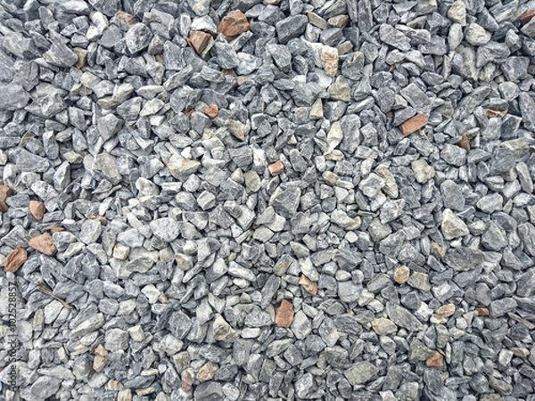 Fototapeta Pebble stones texture Flat view.