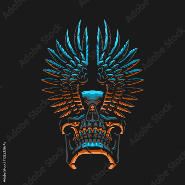 Obraz skull wings
