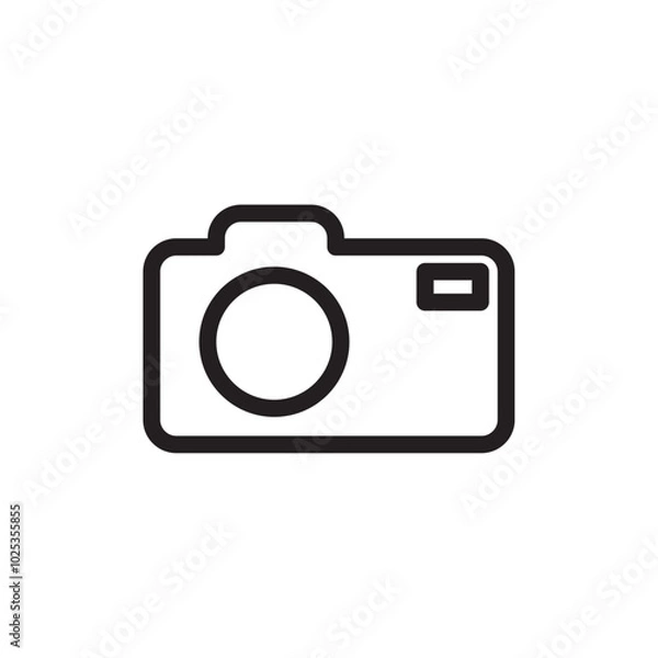 Fototapeta Camera icon Vector set outline