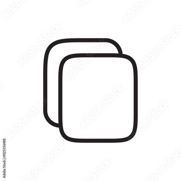 Fototapeta Copy icon Vector set outline
