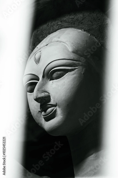 Obraz clay statue of hindu goddess durga idol from kumartuli