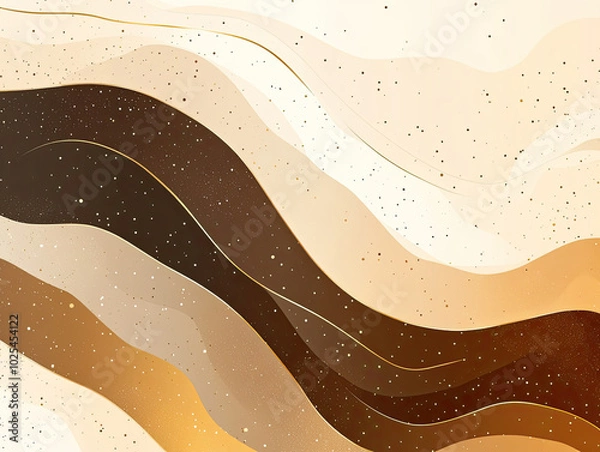 Fototapeta Vector Background with Warm Brown and Beige Gradients, Cozy and Inviting