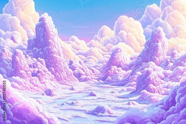 Fototapeta Majestic rock formations in a unique natural landscape, Stunning rock formations in an extraordinary natural setting