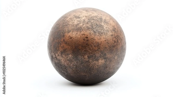 Obraz A Single Copper Egg with a Rough, Textured Surface