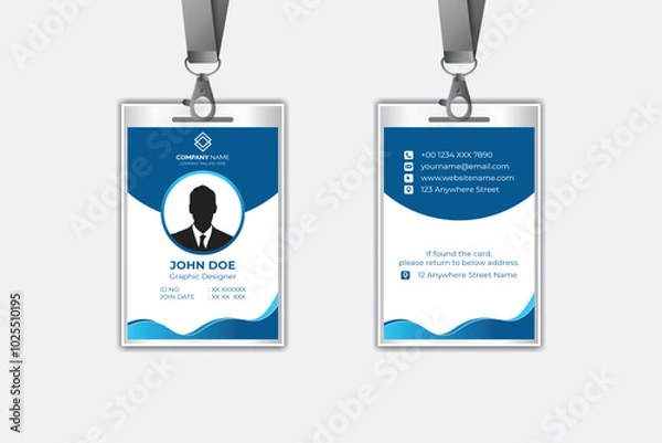 Obraz Modern corporate business identity card template design