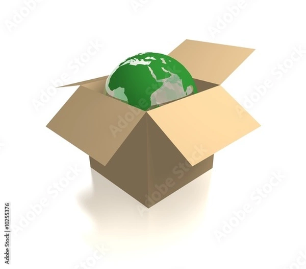 Obraz globe in a box