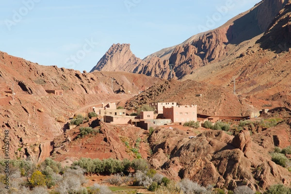 Fototapeta Clay Village - Morocco