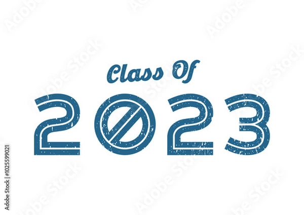 Obraz Class of 2023 blue