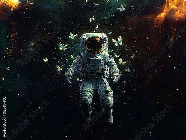 Fototapeta astronaut in space