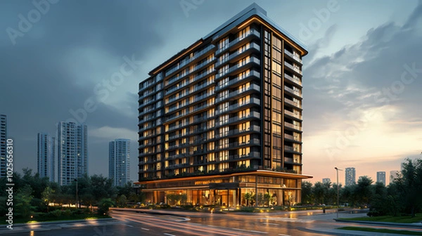 Fototapeta Design your dream buildings, hotels, and apartments with custom imagery. Ideal for creating stunning designs