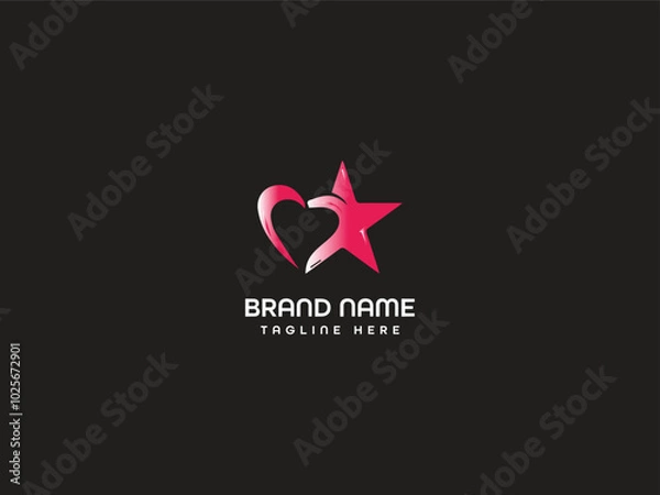 Obraz business monogram letter logo design 