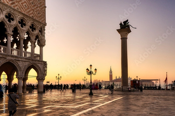Obraz sunset at Piazza San Marco 