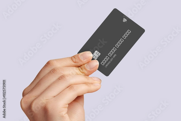 Fototapeta Secure Payment with Contactless Payment Card