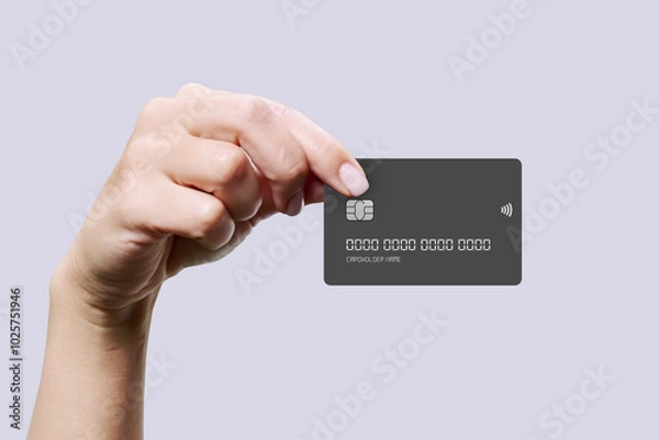 Fototapeta Secure Payment with Contactless Payment Card