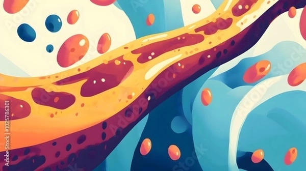 Obraz Abstract Illustration of High Blood Sugar Levels