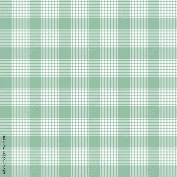 Obraz Seamless green plaid pattern with checkered squares