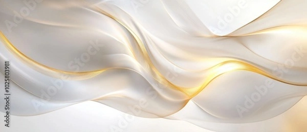 Obraz Elegant Abstract Background with Flowing Curves