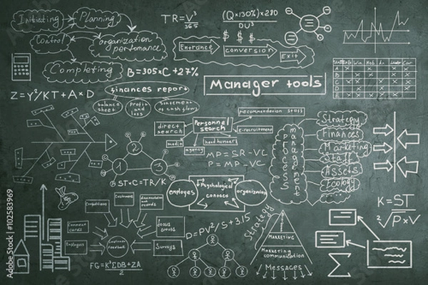 Obraz Business plan scheme